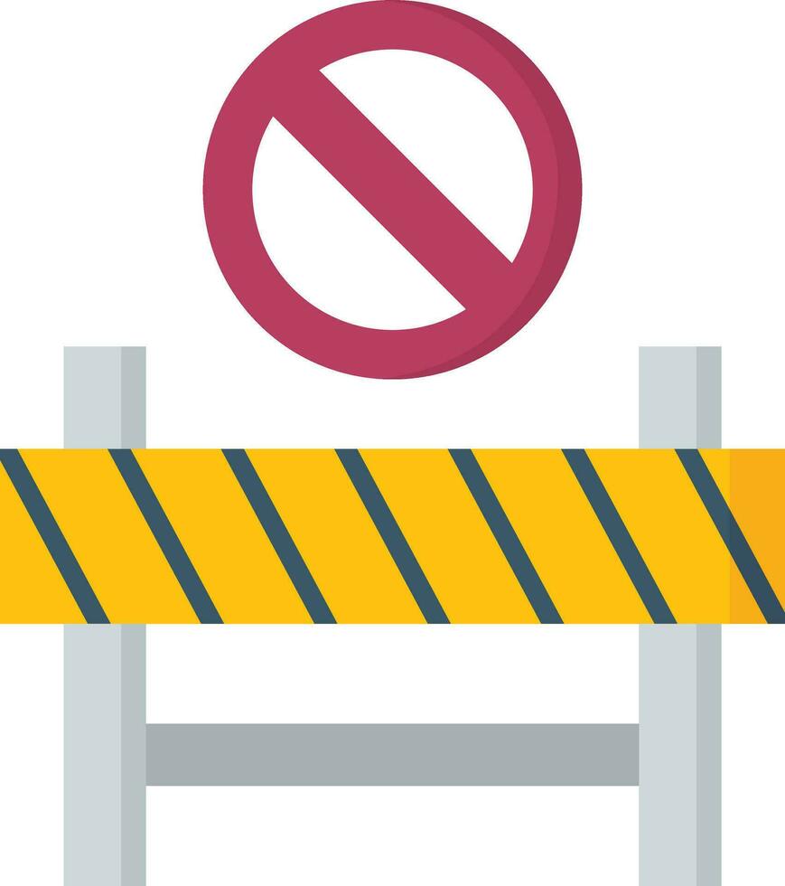 Restricted Area Vector Icon