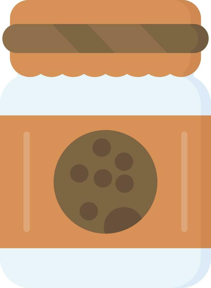icono de vector de tarro de galletas