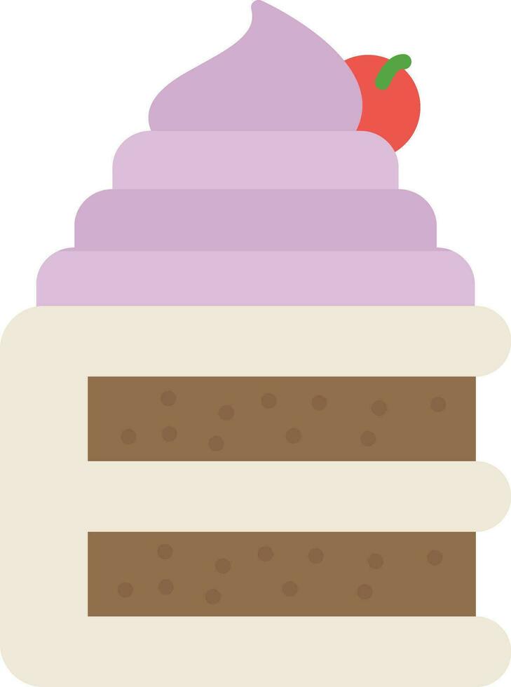 Sponge Cake Vector Icon