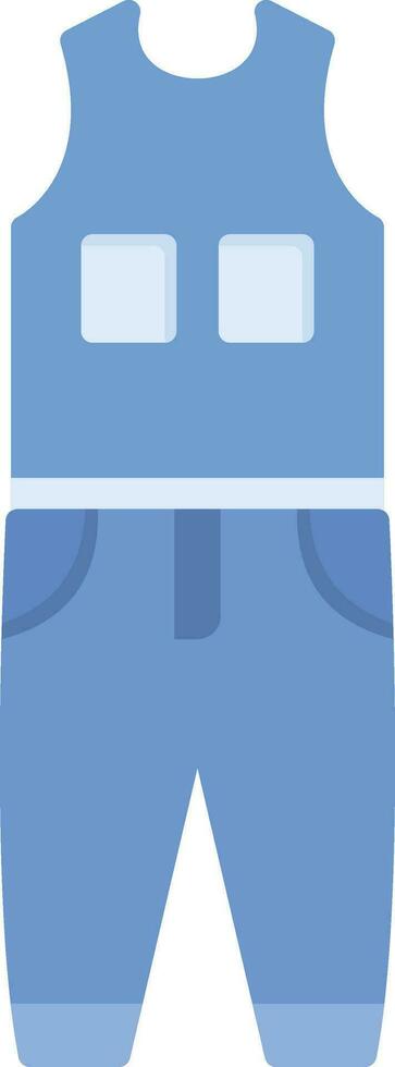 Coverall Clothes Vector Icon