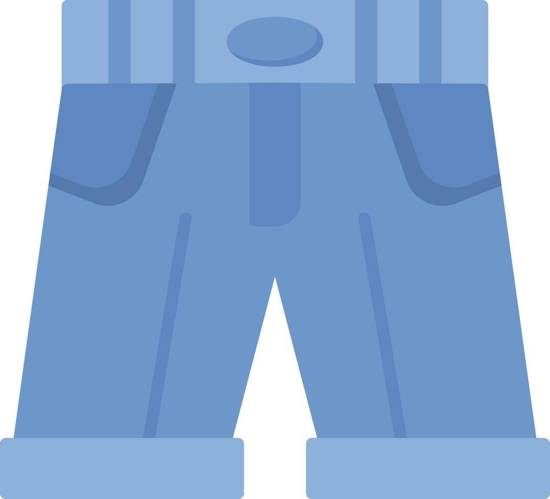 Denim Shorts Vector Icon