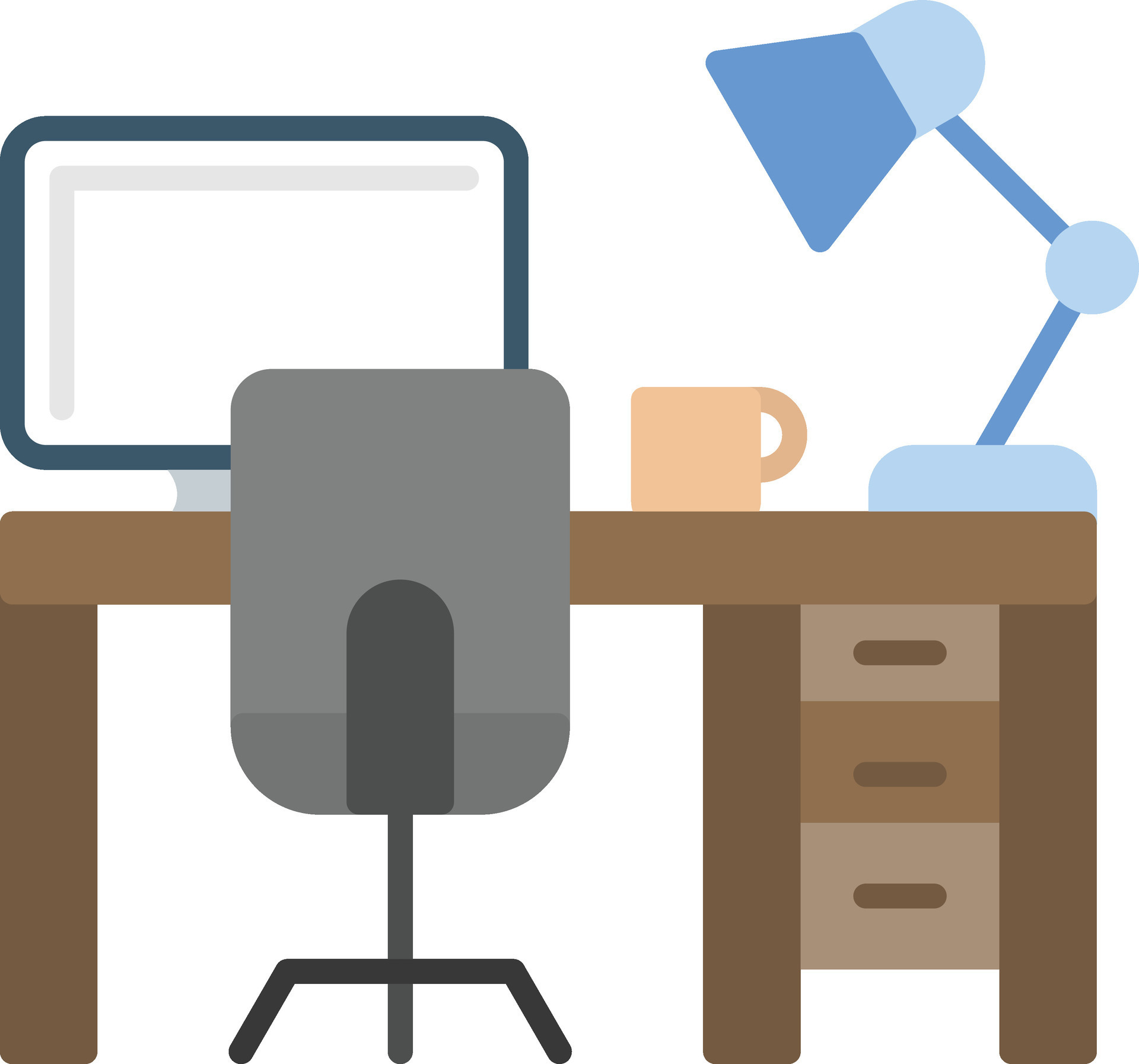 Work Table Vector Icon 30373785 Vector Art at Vecteezy