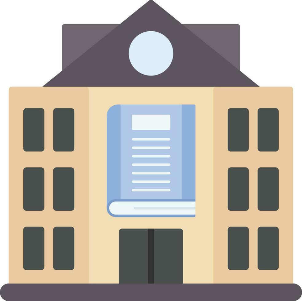 Library Building Vector Icon