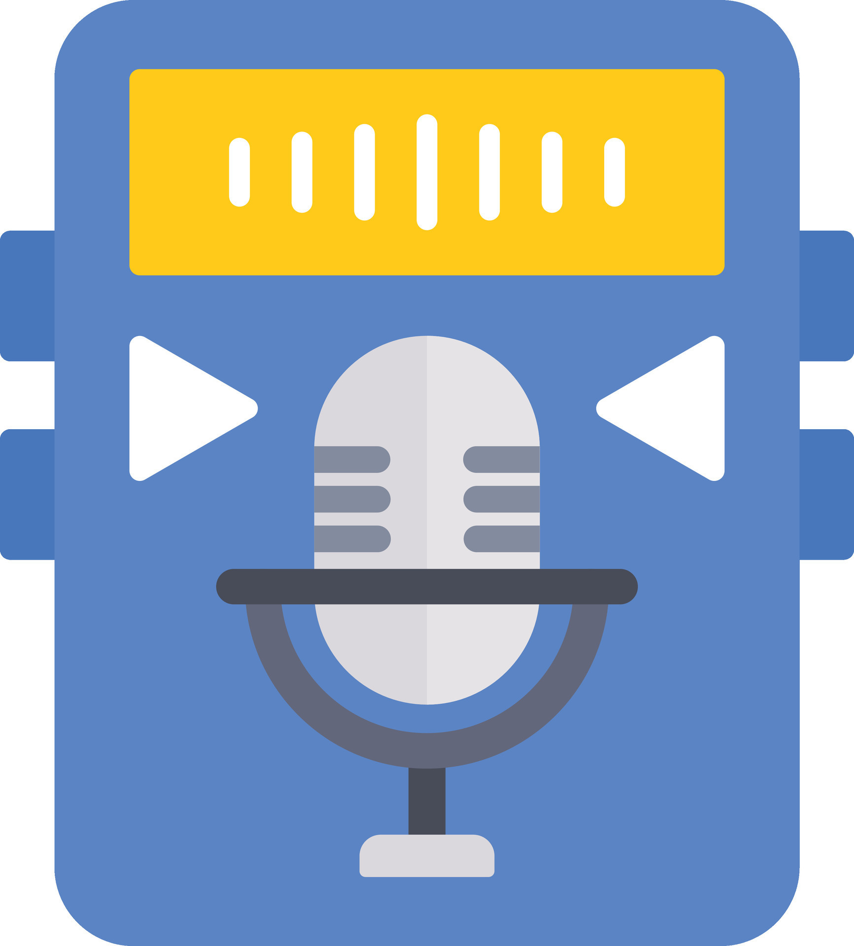 Voice Recorder Vector Icon 30374275 Vector Art at Vecteezy