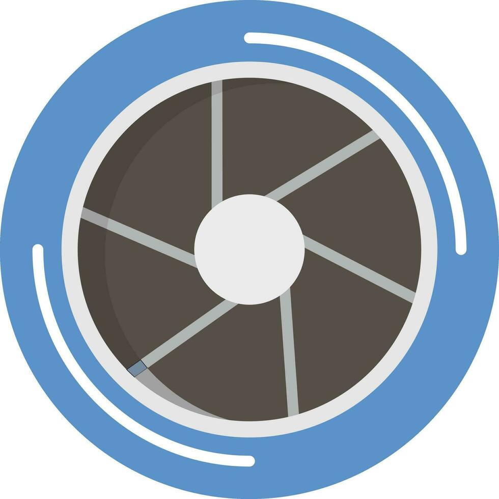 Plane Turbine Vector Icon