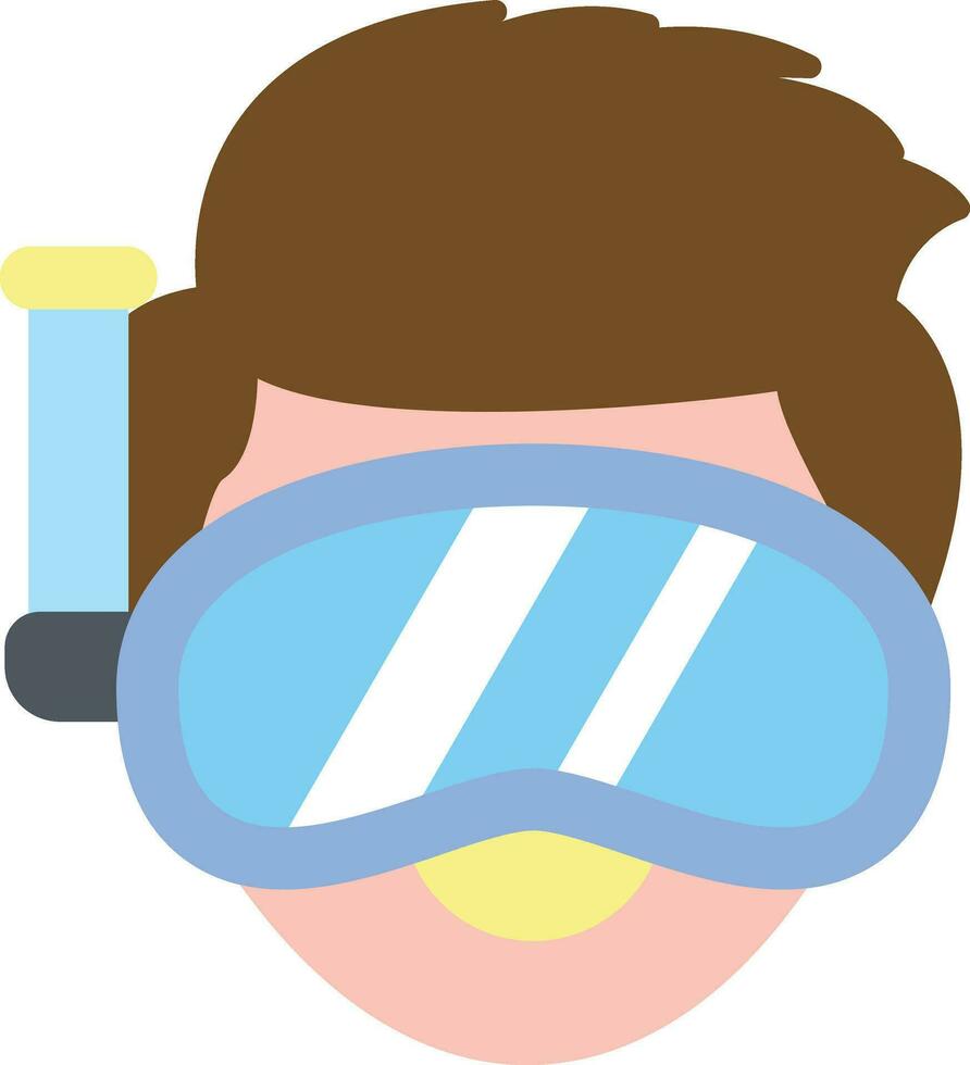 Scuba Diving Vector Icon