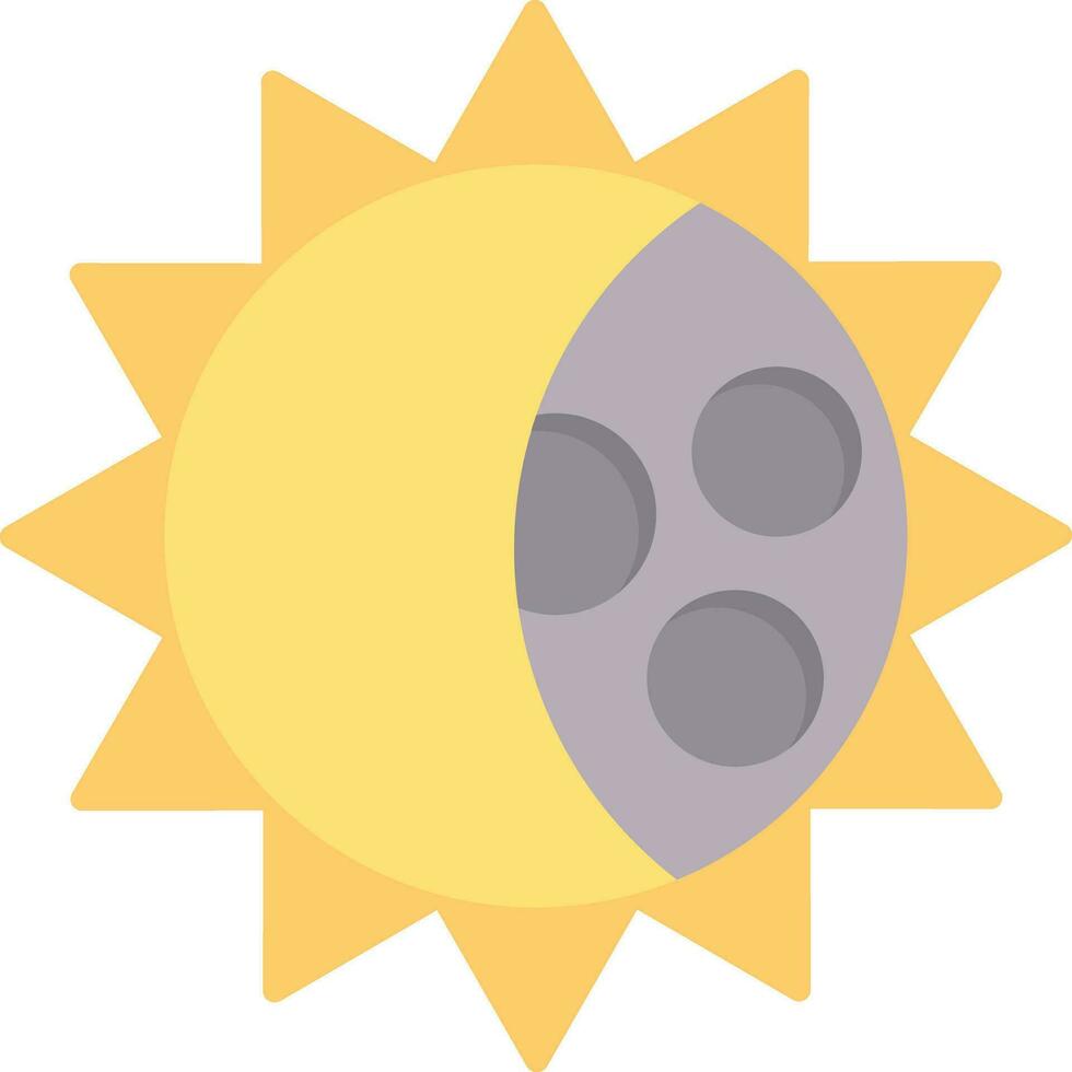 Solar Eclipse Vector Icon