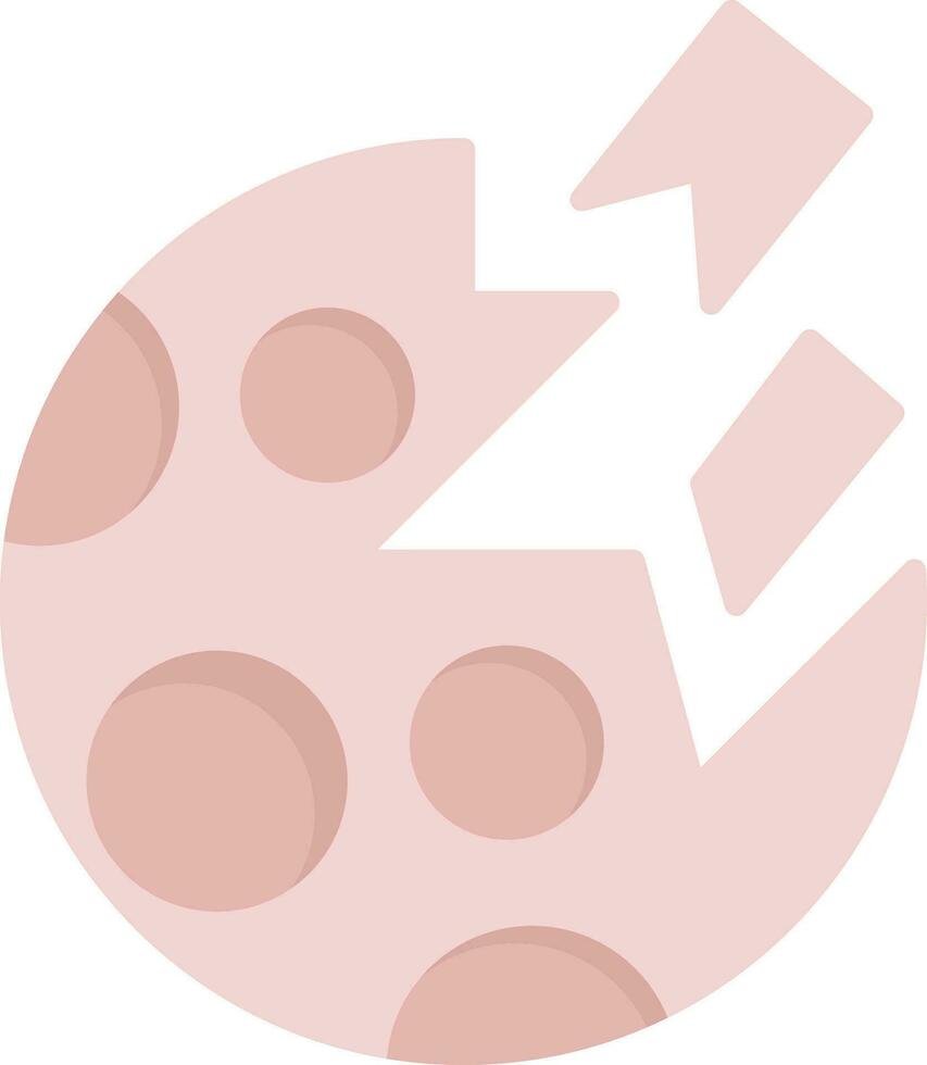 Planet Destoryed Vector Icon