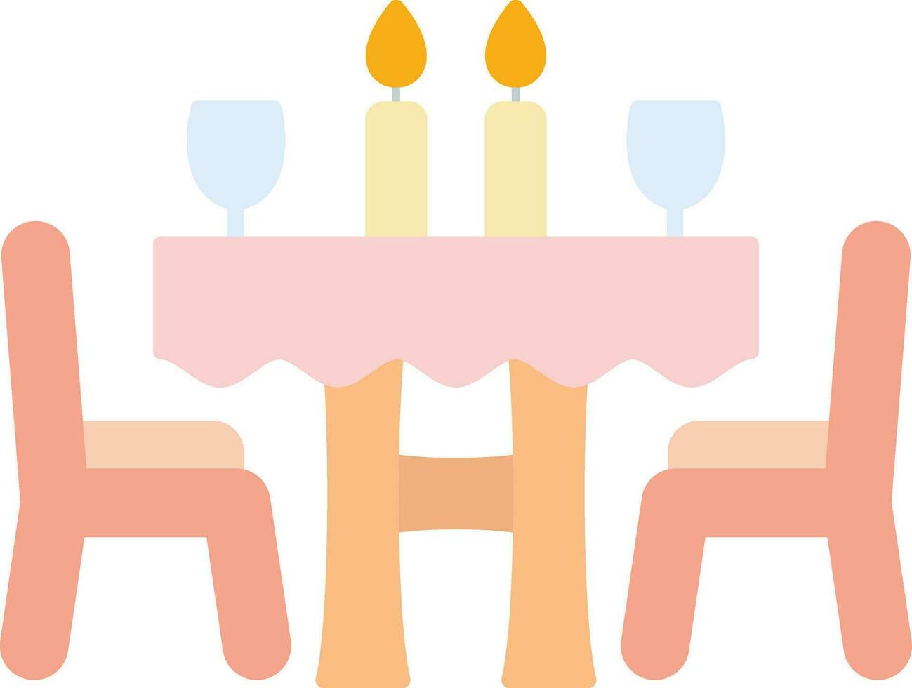 Dinner Table Vector Icon