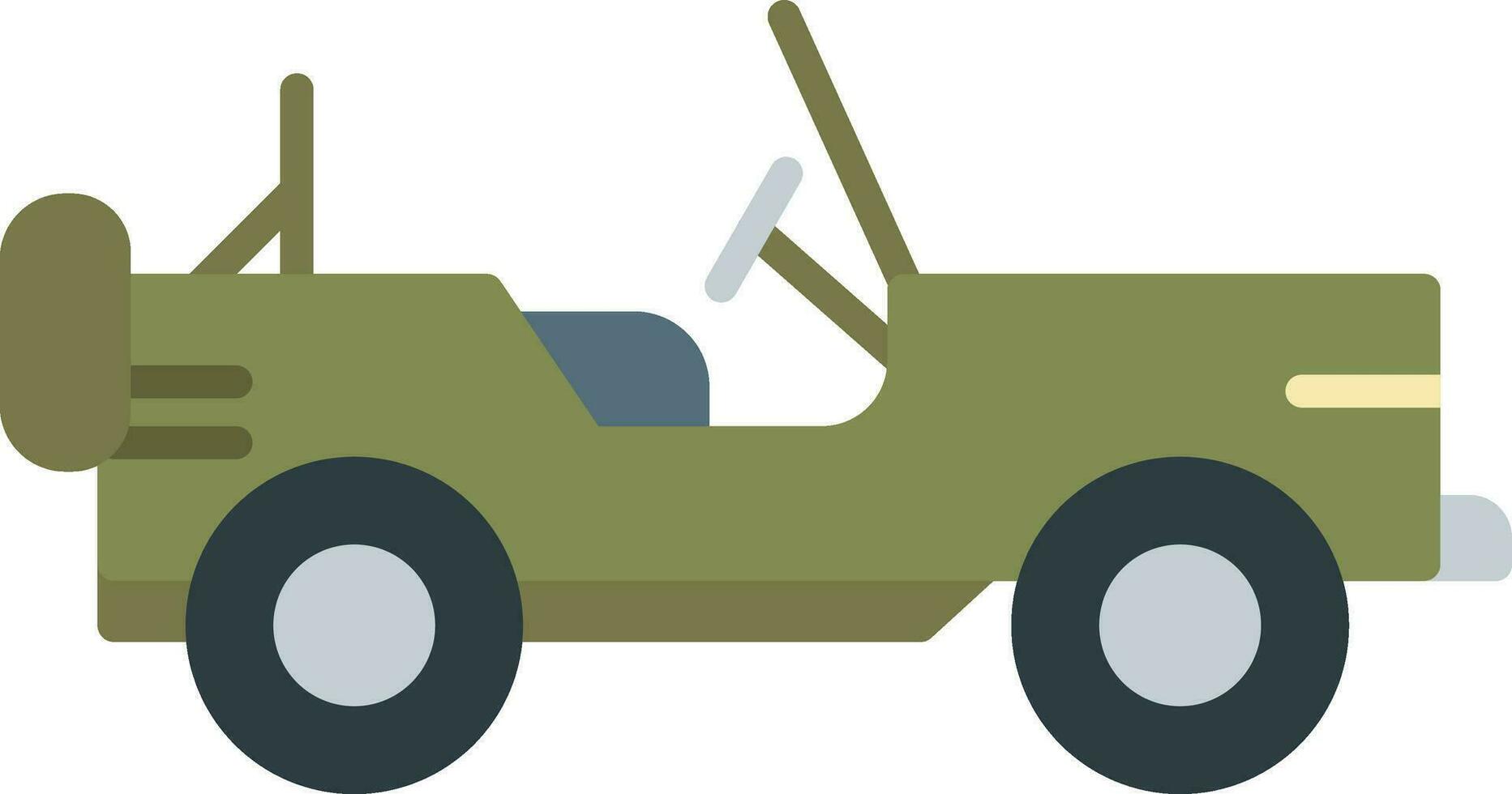 Army Car Vector Icon