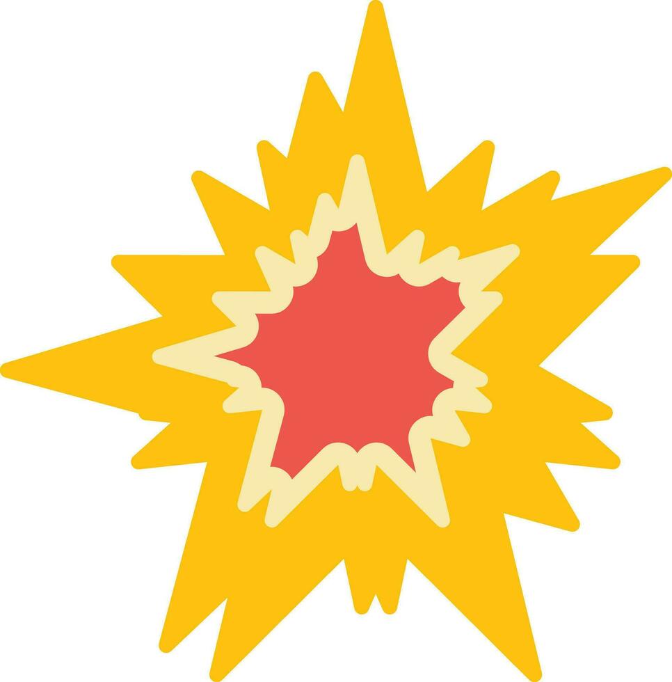 icono de vector de explosión