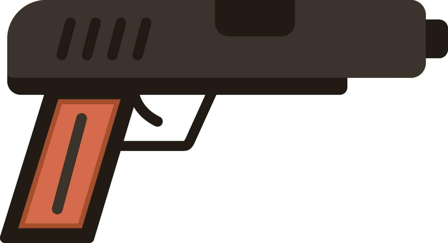 policía pistola vector icono