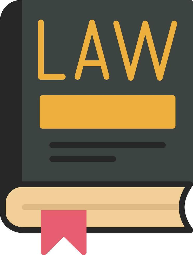 Law Book Vector Icon