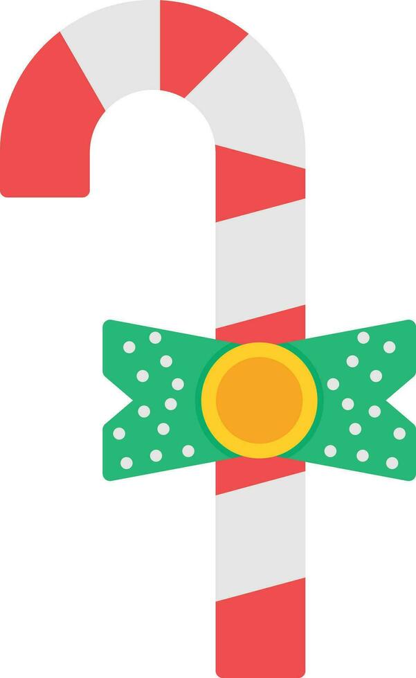 Candy Cane Vector Icon