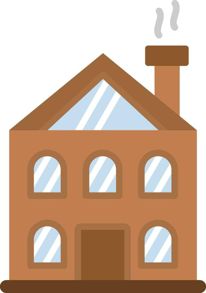 Winter Cabin Vector Icon