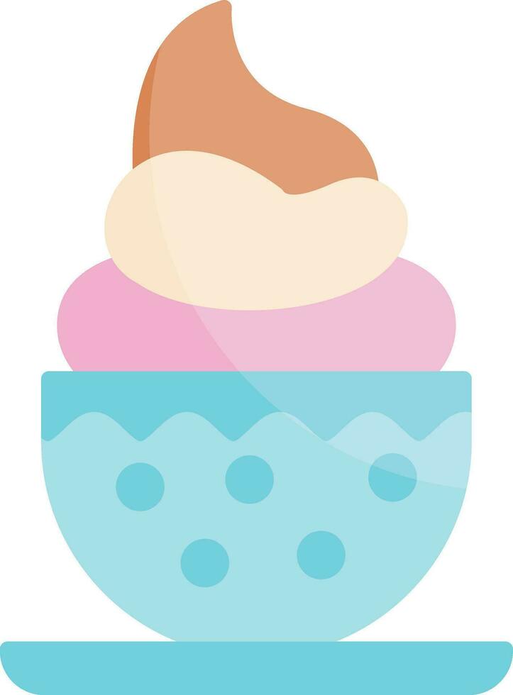 Ice Cream Cup Vector Icon