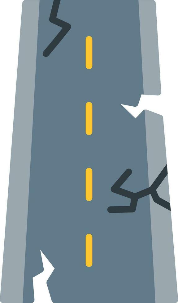 Road Crack Vector Icon
