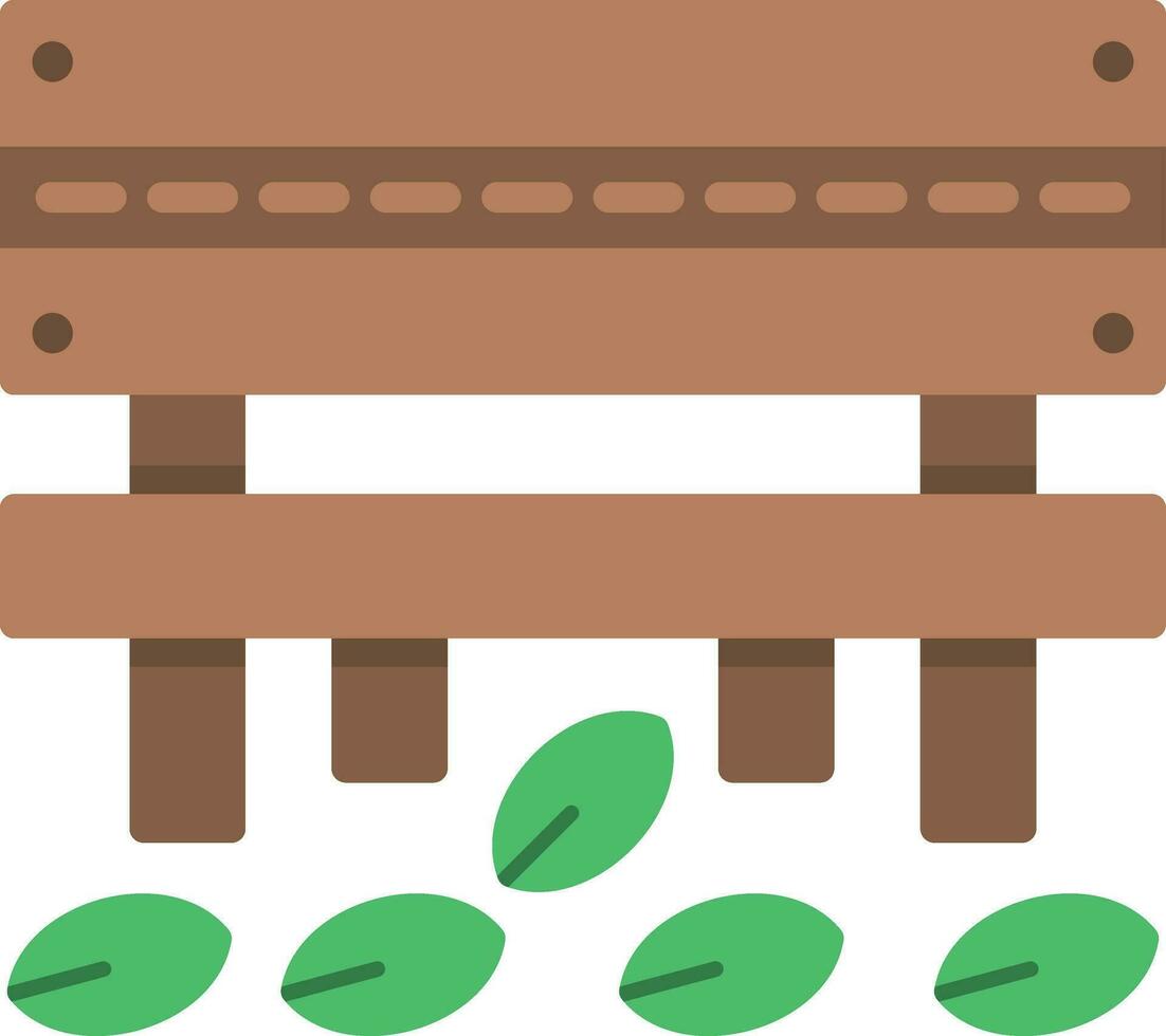 Autumn Bench Vector Icon