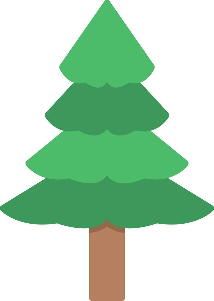 icono de vector de árbol de pino