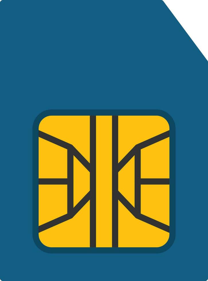 sim vector icono