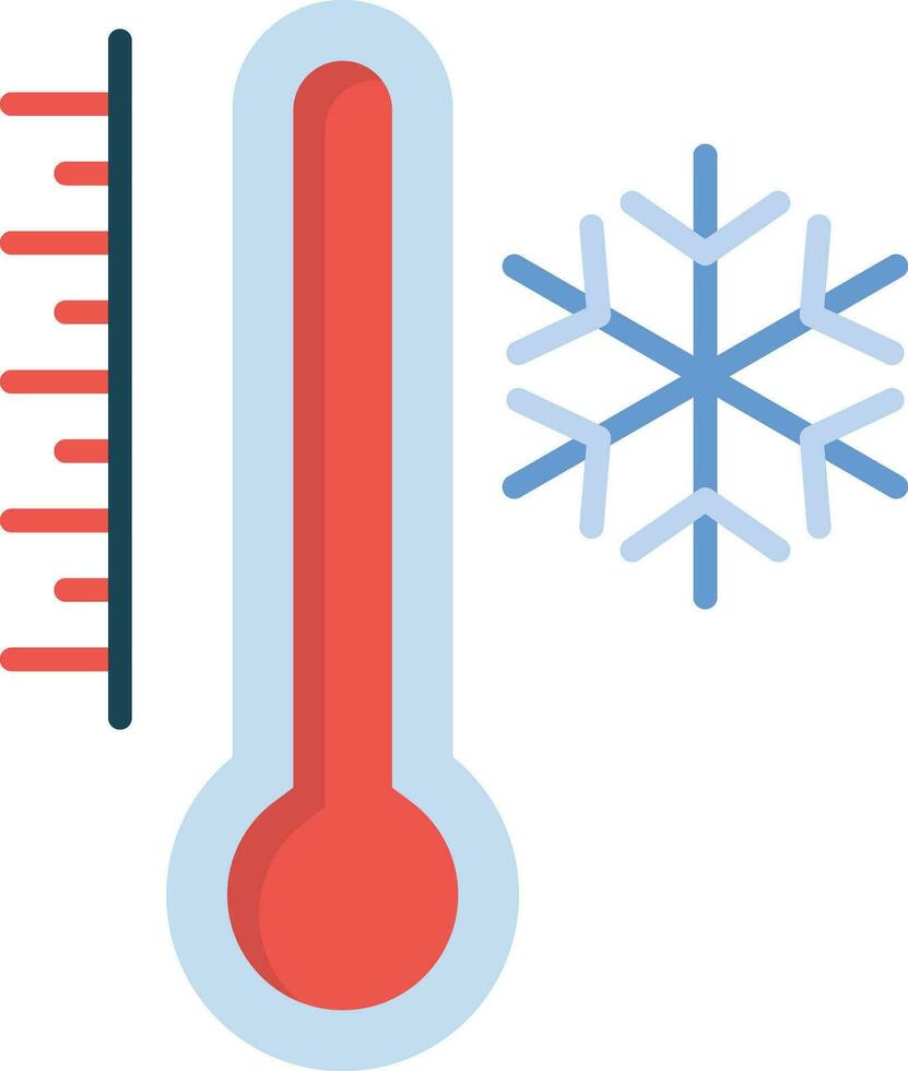 frío temperatura vector icono