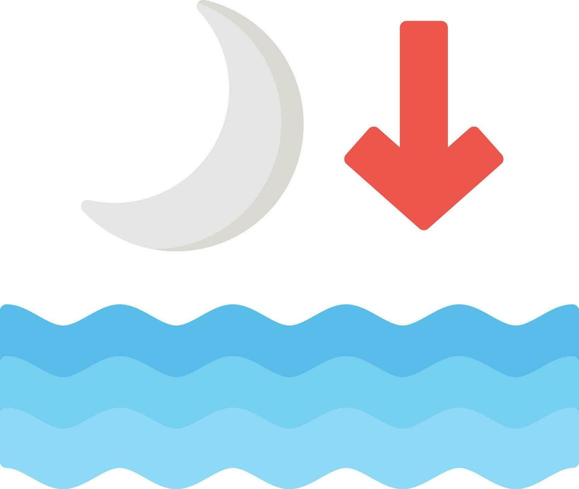 Low Tide Vector Icon