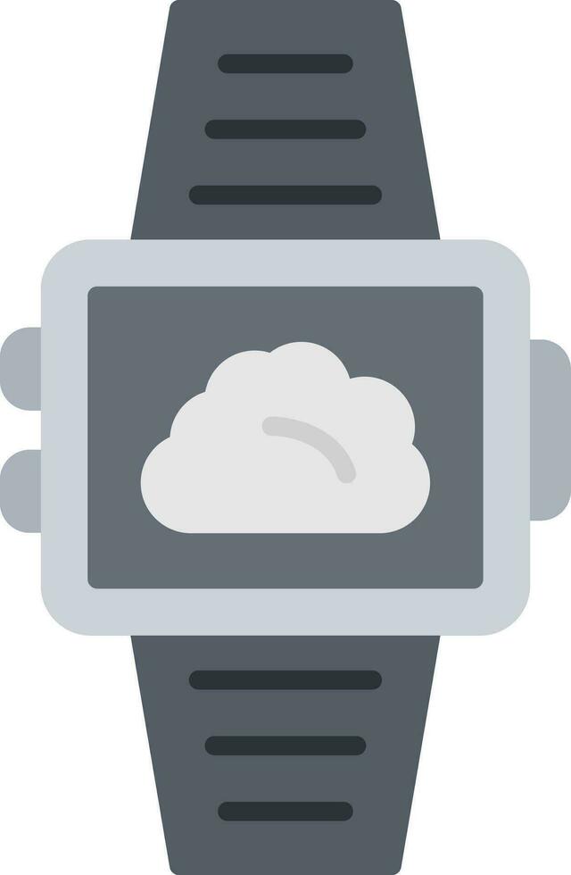 reloj inteligente clima vector icono