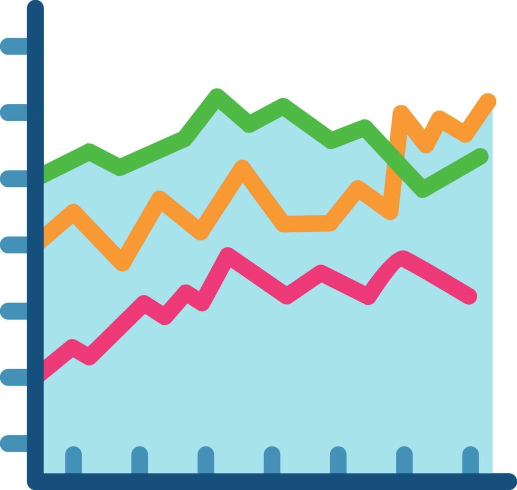 Filled Graph Vector Icon