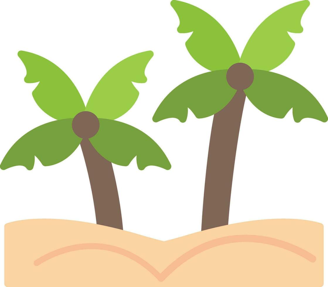 Desert Oasis Vector Icon