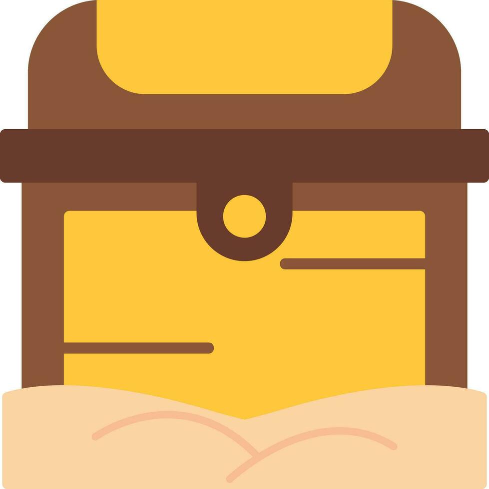 Desert Treasure Chest Vector Icon