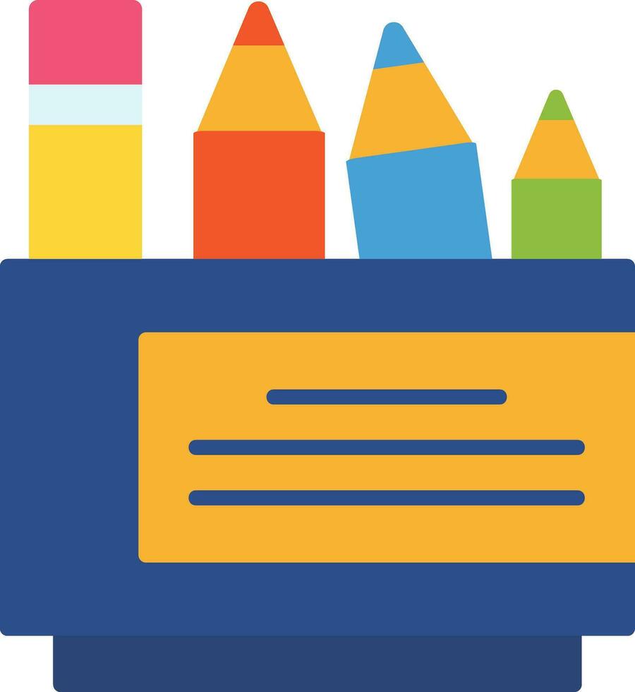 Pencil Box Vector Icon