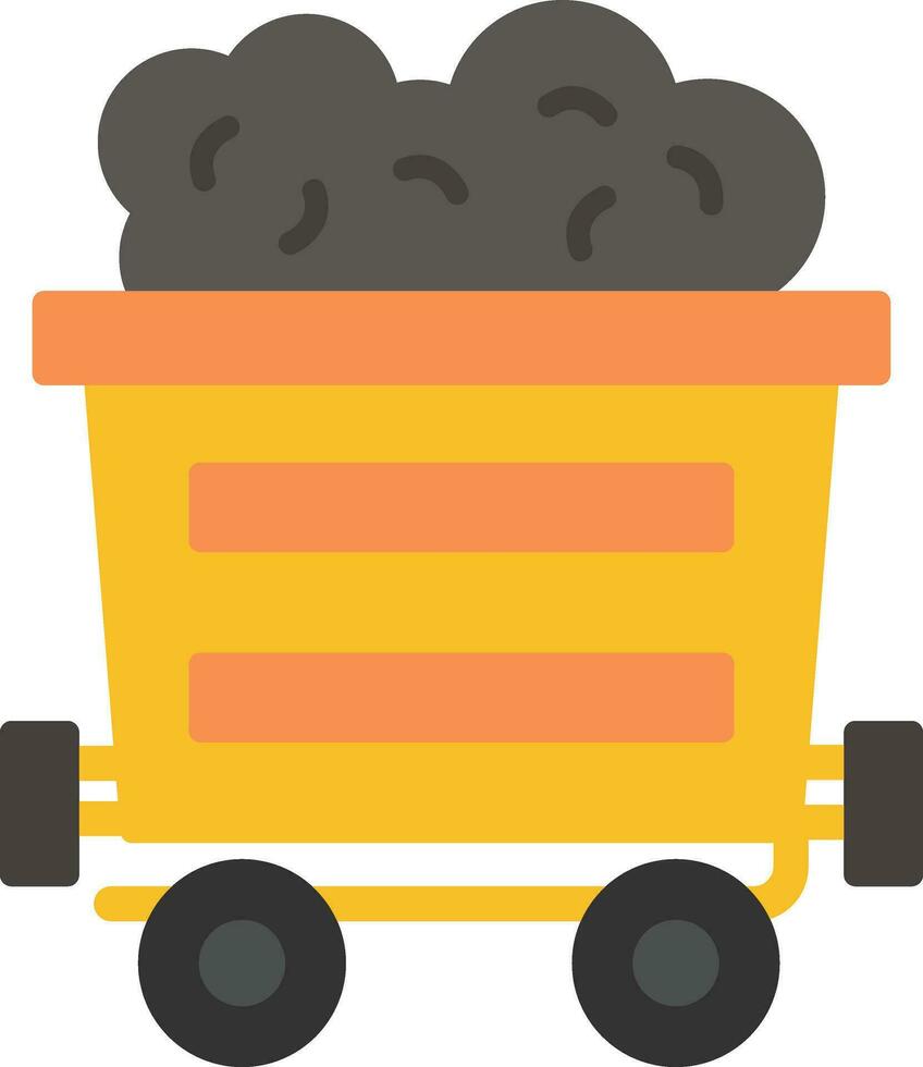 Mining Cart Vector Icon