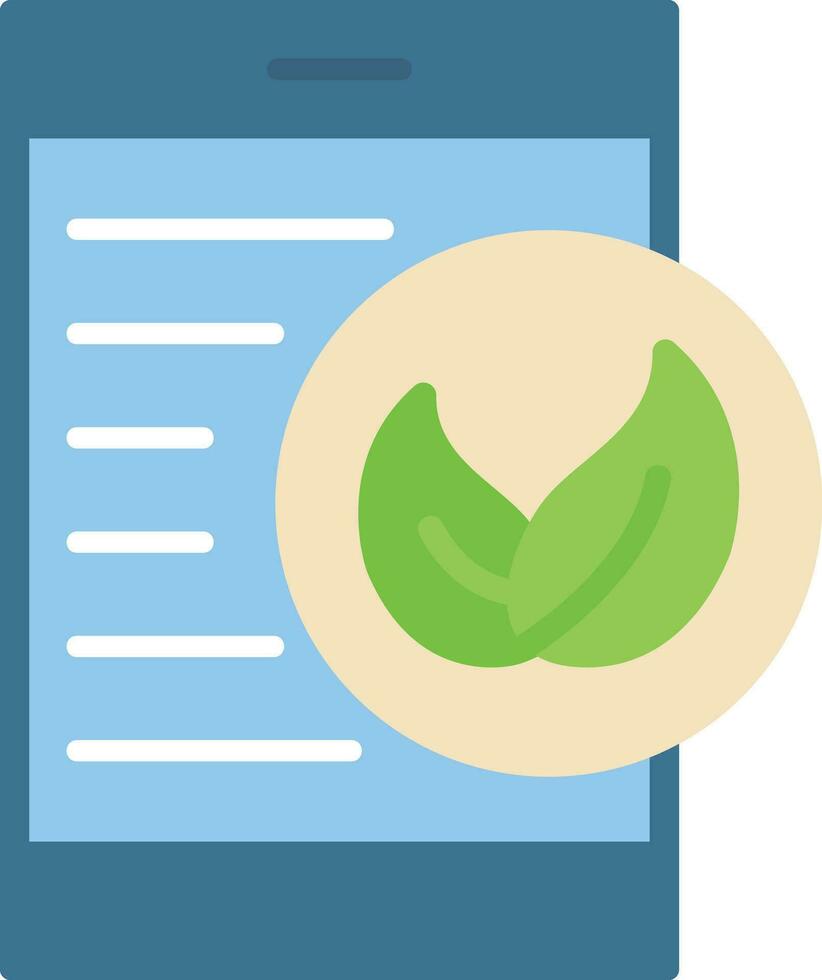Eco Smartphone Vector Icon