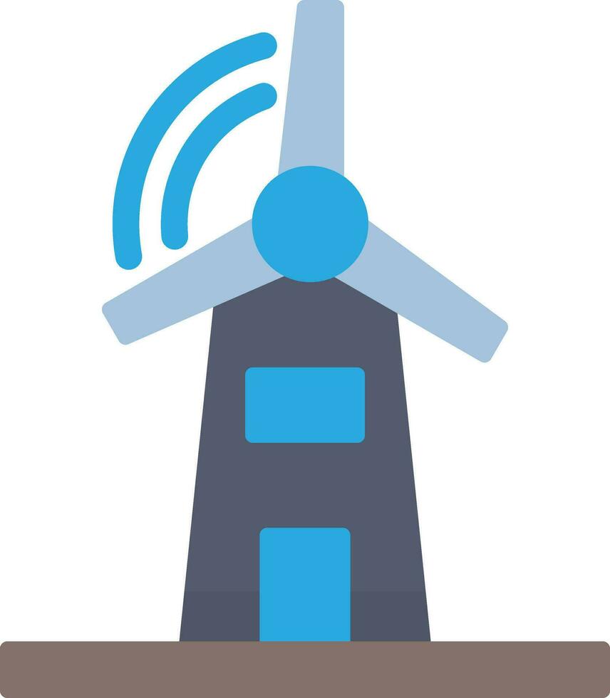 icono de vector de molino de viento