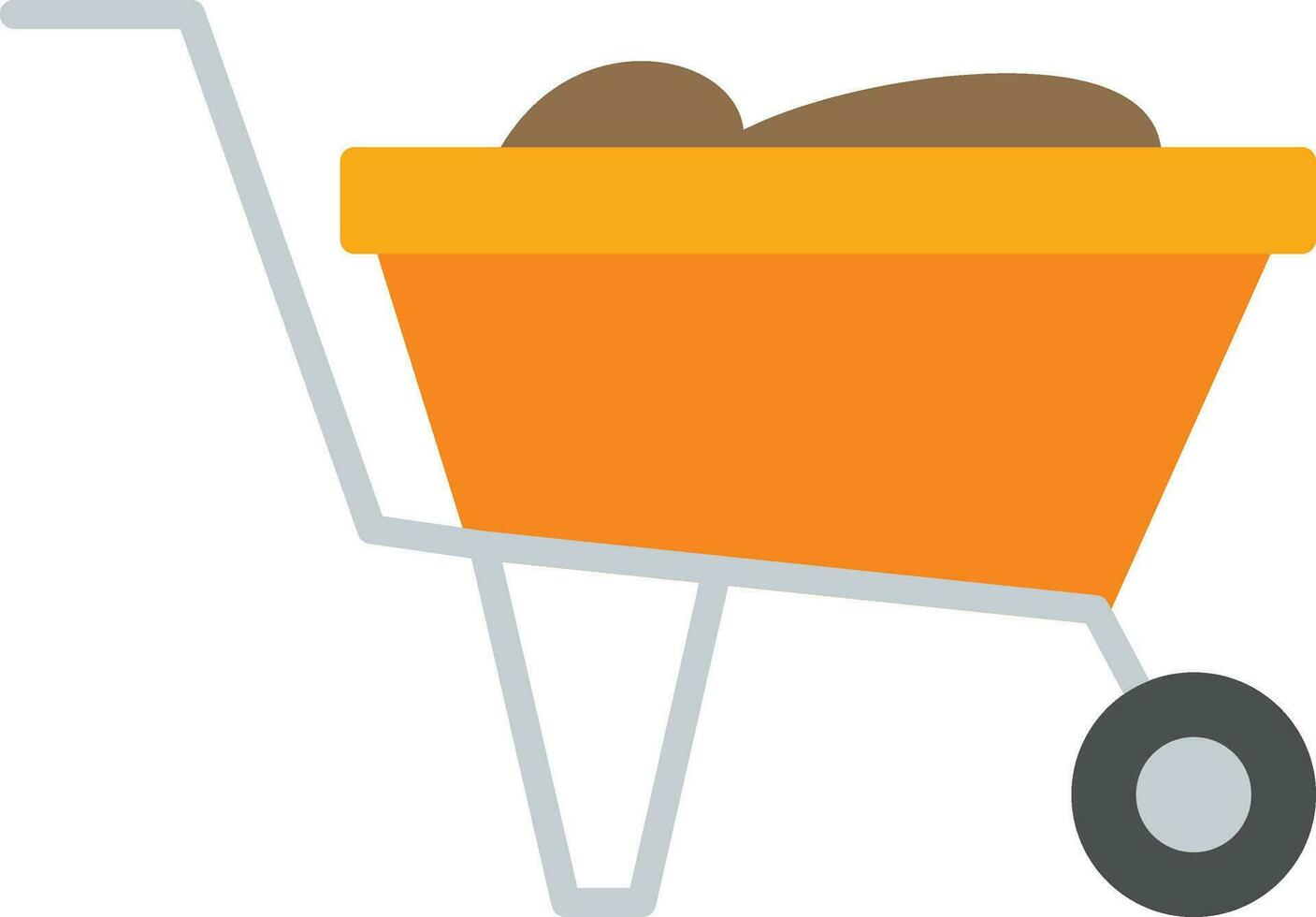 Wheelbarrow Vector Icon