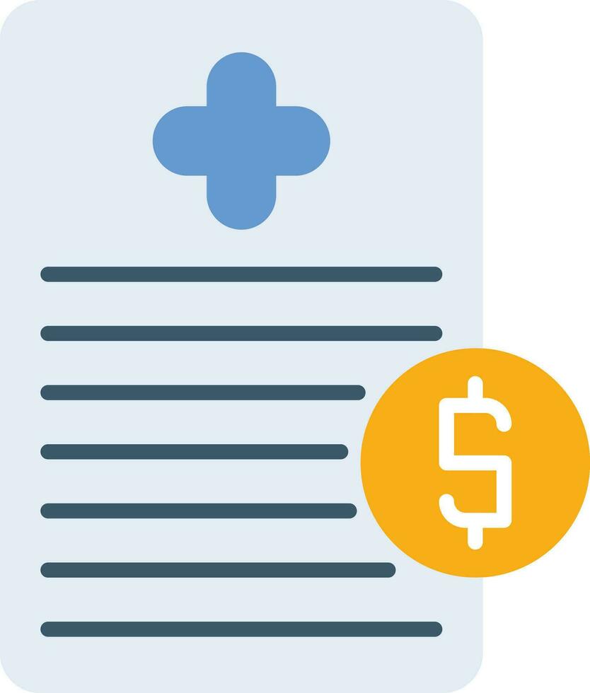 Medical Bill Vector Icon