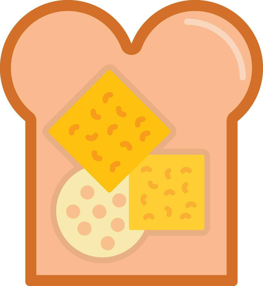 Cheese Bread Vector Icon