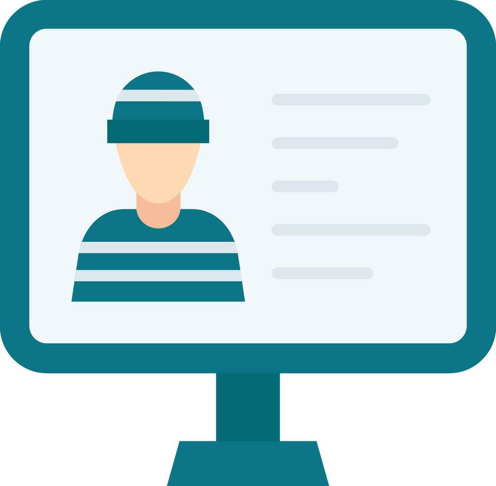 Criminal Database Vector Icon