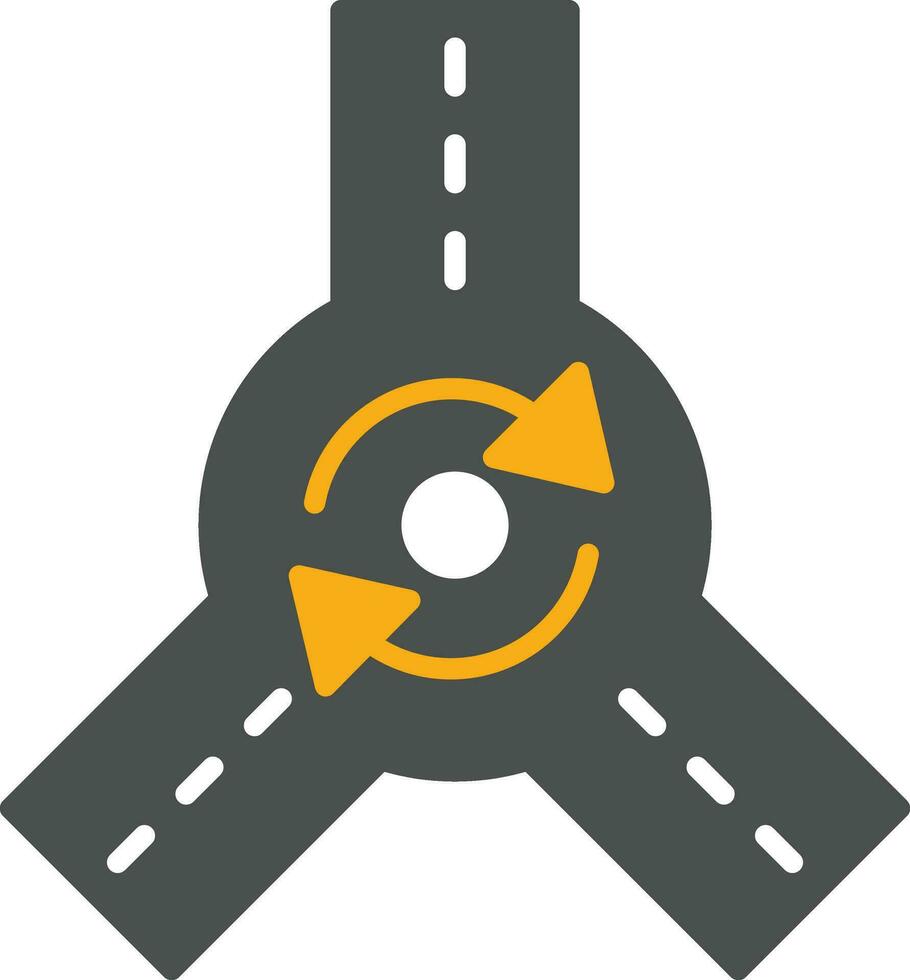 Roundabout Vector Icon