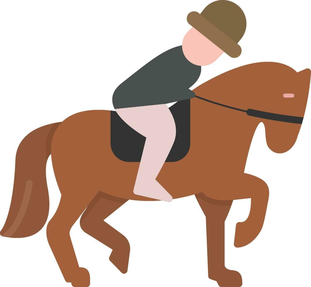 Horse Rider Vector Icon