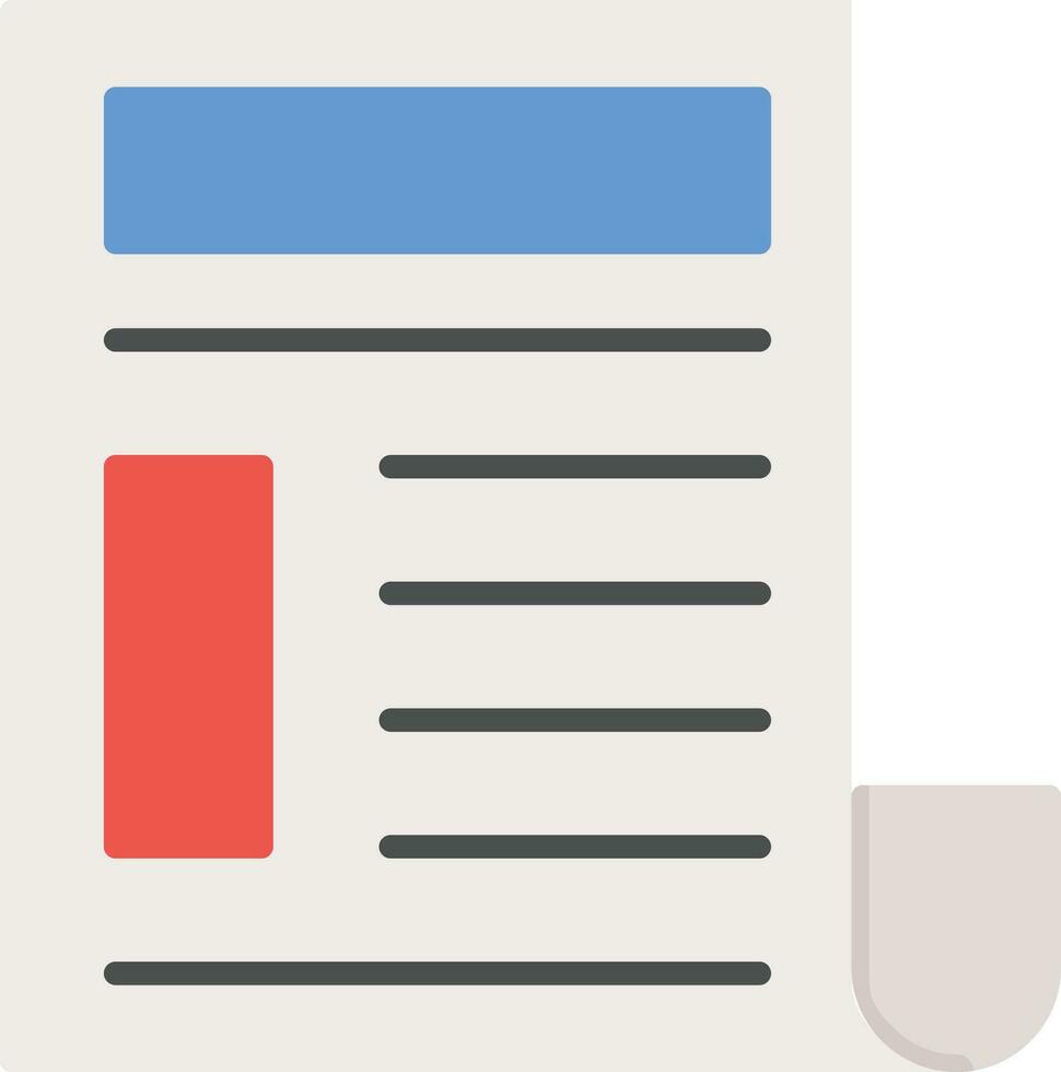 Newspaper Vector Icon