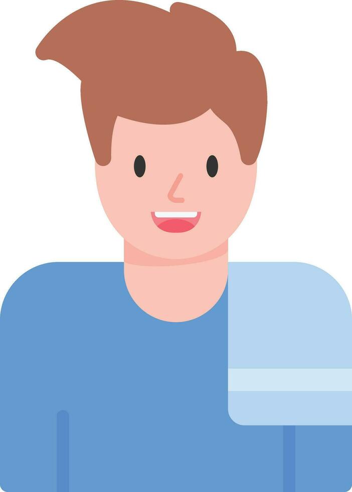 Man hanging Towel Vector Icon
