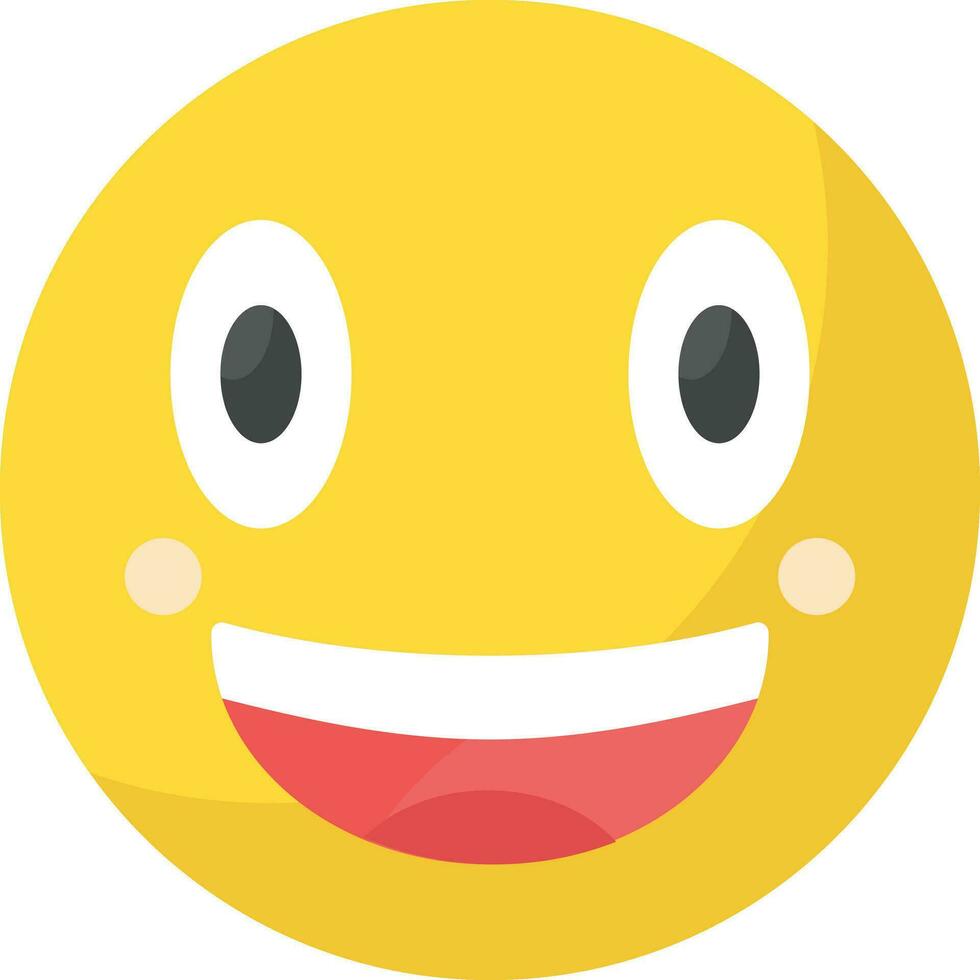 Beaming Face with Smiling Eyes Vector Icon