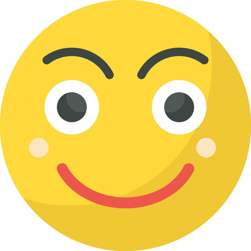 Slightly Smiling Face Vector Icon