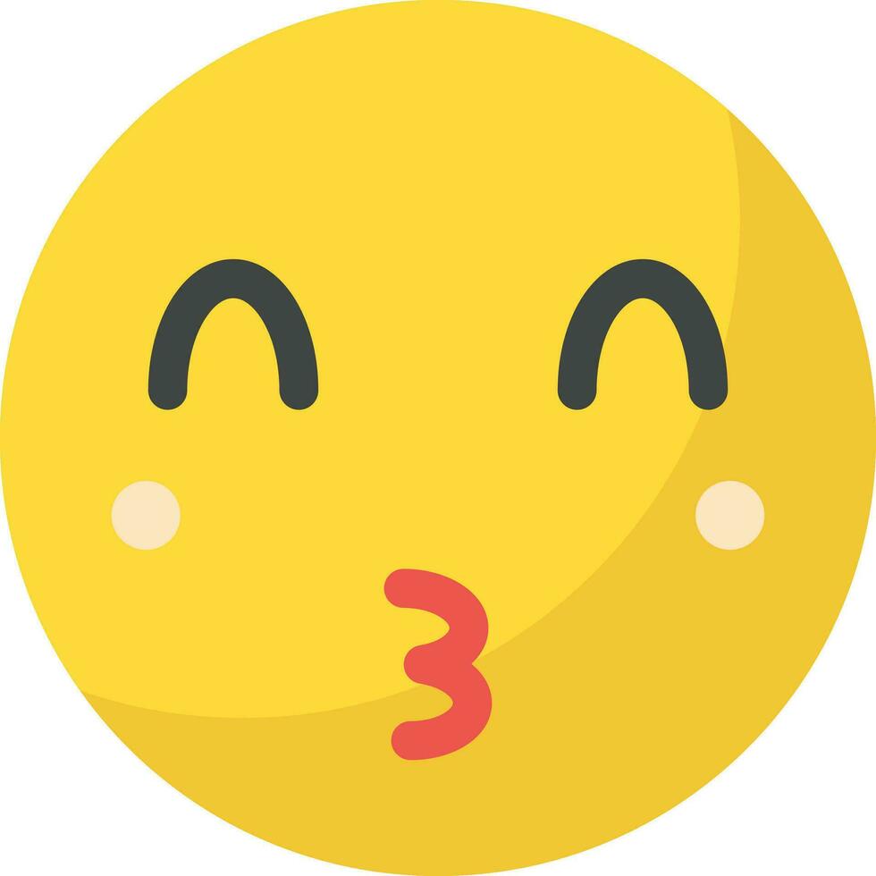 Kissing Face Vector Icon