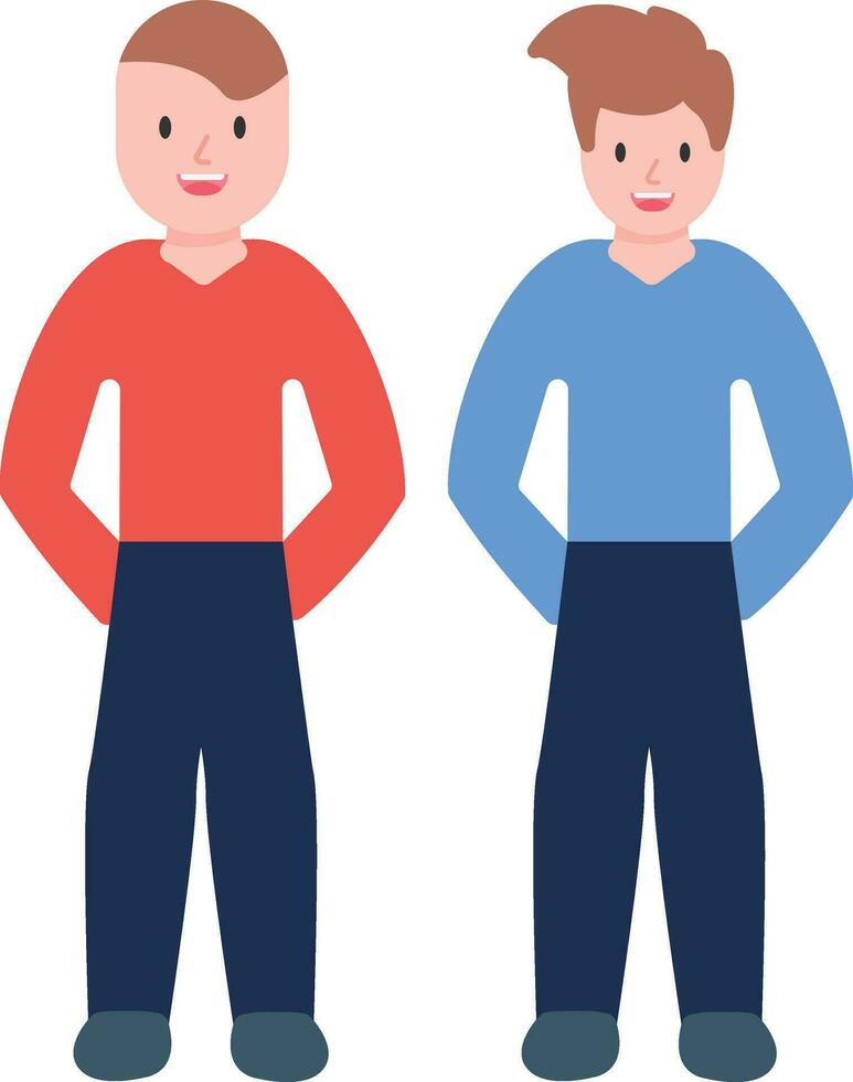 Friends Standing Vector Icon