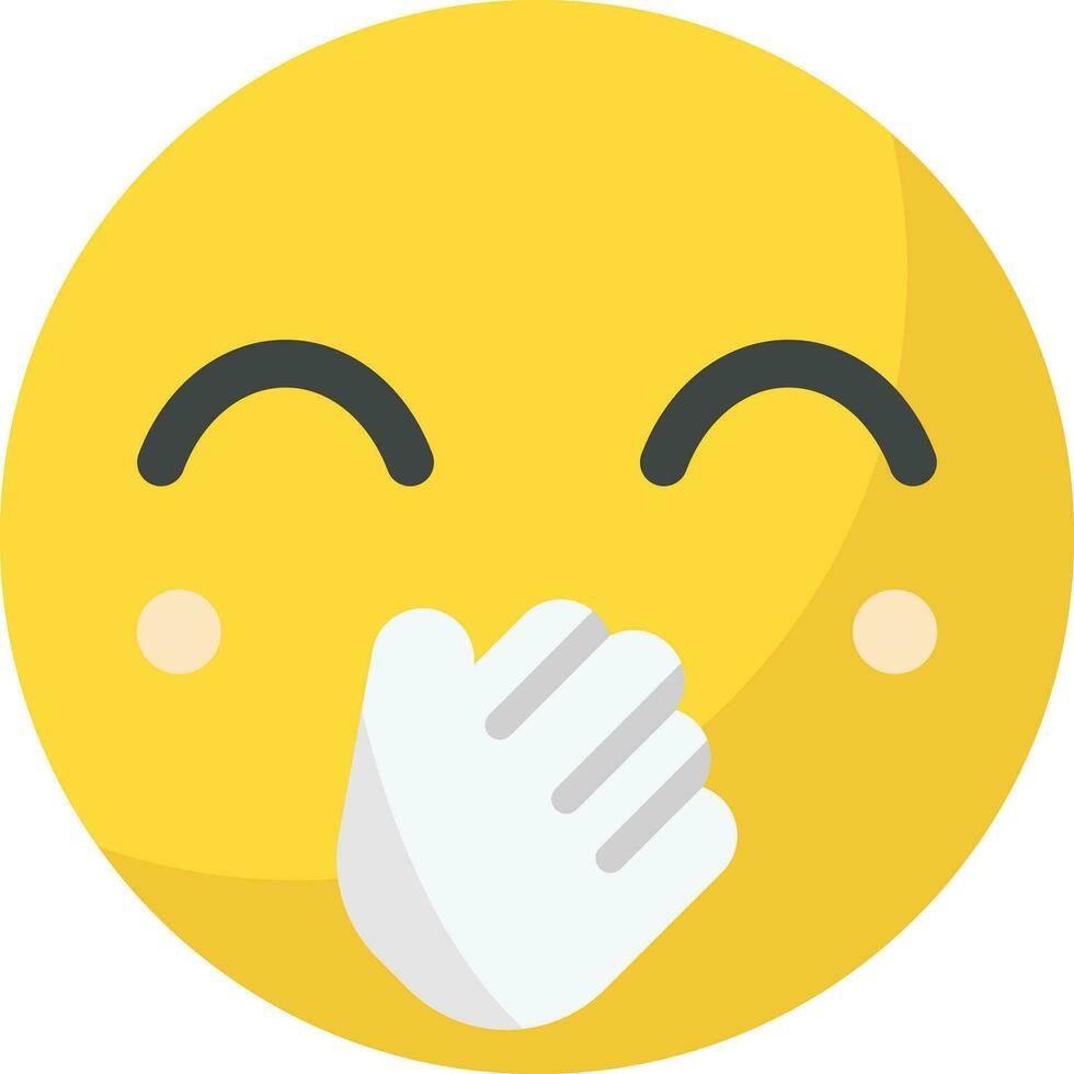 Face with Hand Over Mouth Vector Icon