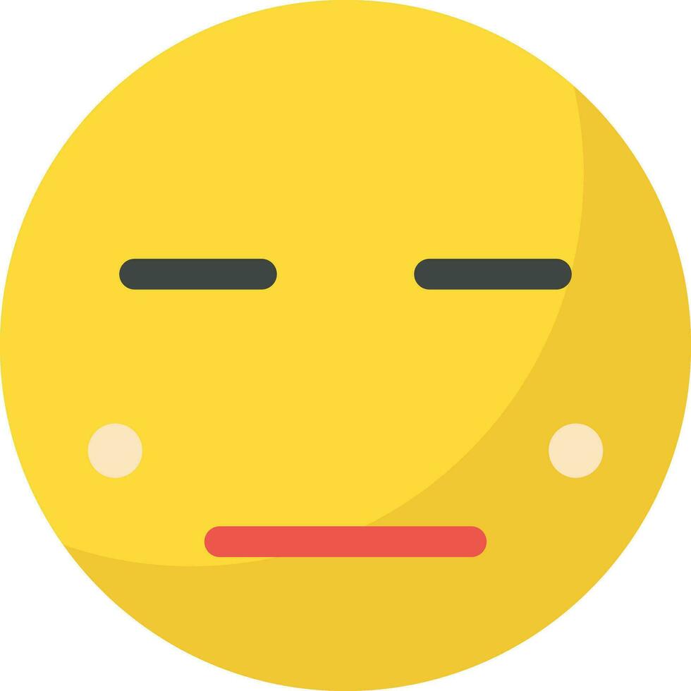 Expressionless Face Vector Icon