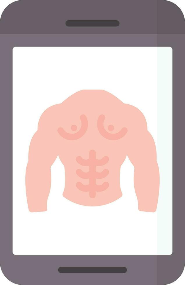 Chest Muscle Vector Icon