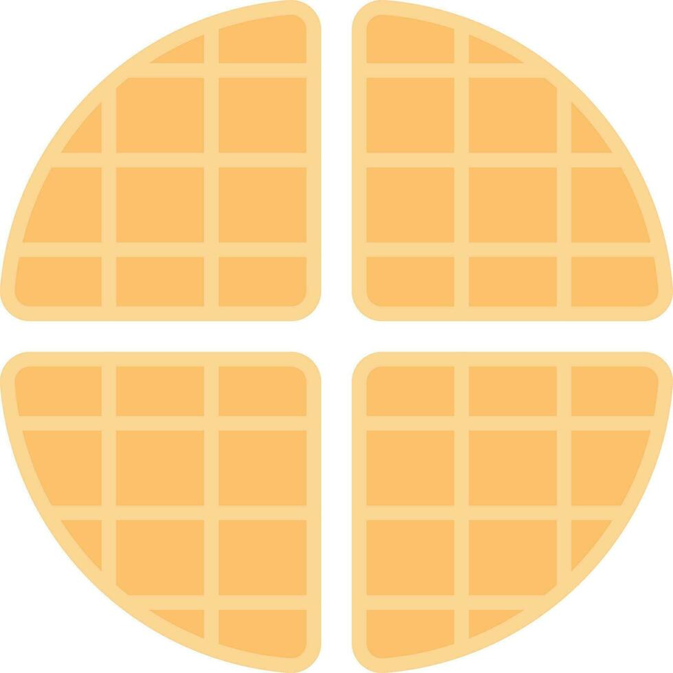 Waffle Vector Icon